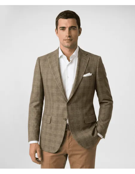GREEN LINEN BLAZER | JOHN TWEED TAILORED