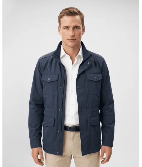 Navy Windbreaker