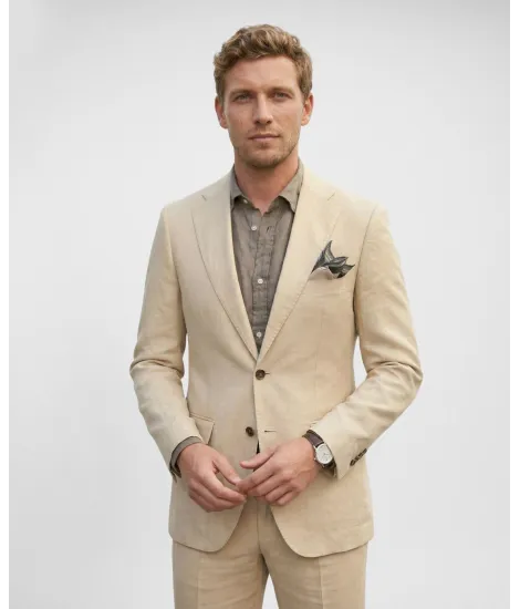 Beige Linen Suit 2