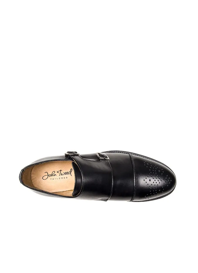 Zapatos Doble Hebilla Negro