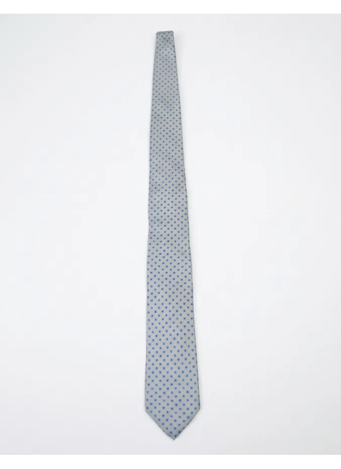 Grey Silk Tie