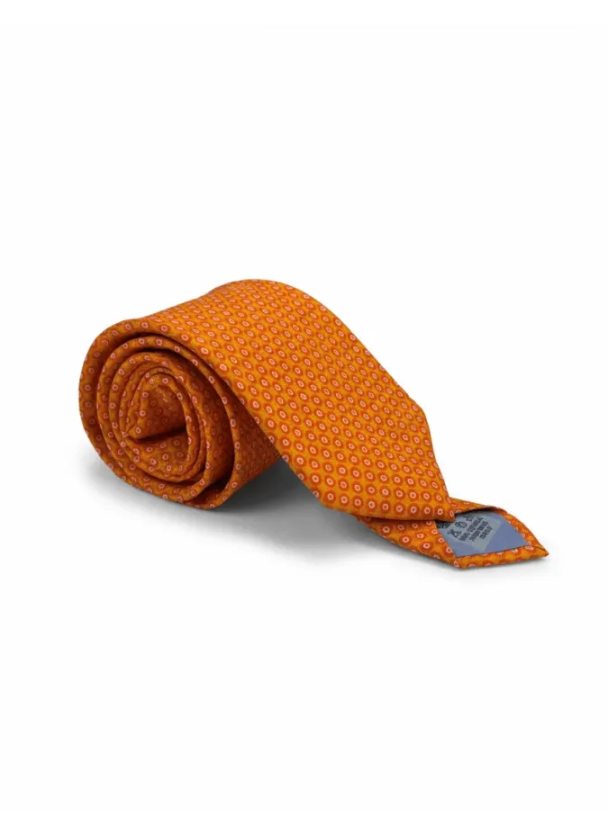 Gravata de Seda Laranja