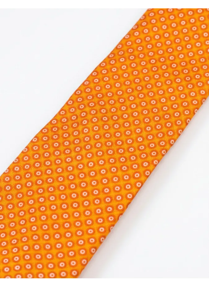 Gravata de Seda Laranja