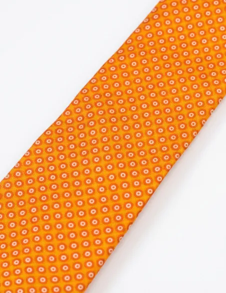 Gravata de Seda Laranja