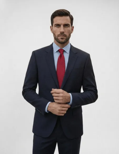 Corbata de Seda Roja