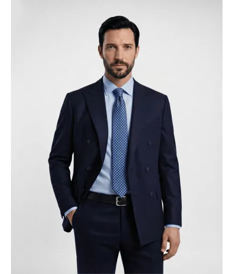 Corbata de Seda Azul-700 2