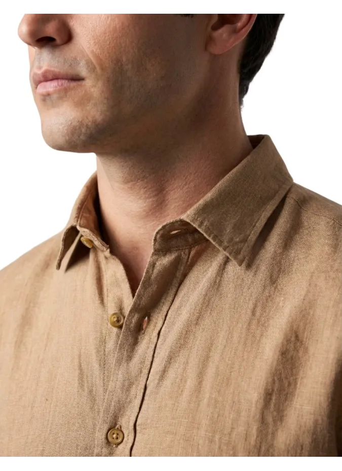 Terracotta Linen Shirt
