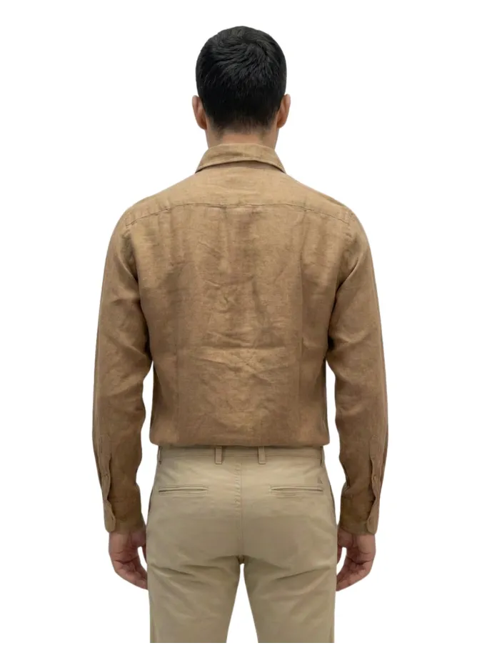 Camisa de Linho Terracota