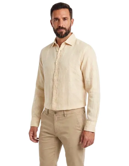 Camisa de Lino Amarilla