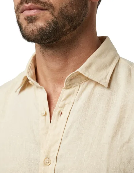 Camisa de Linho Amarela