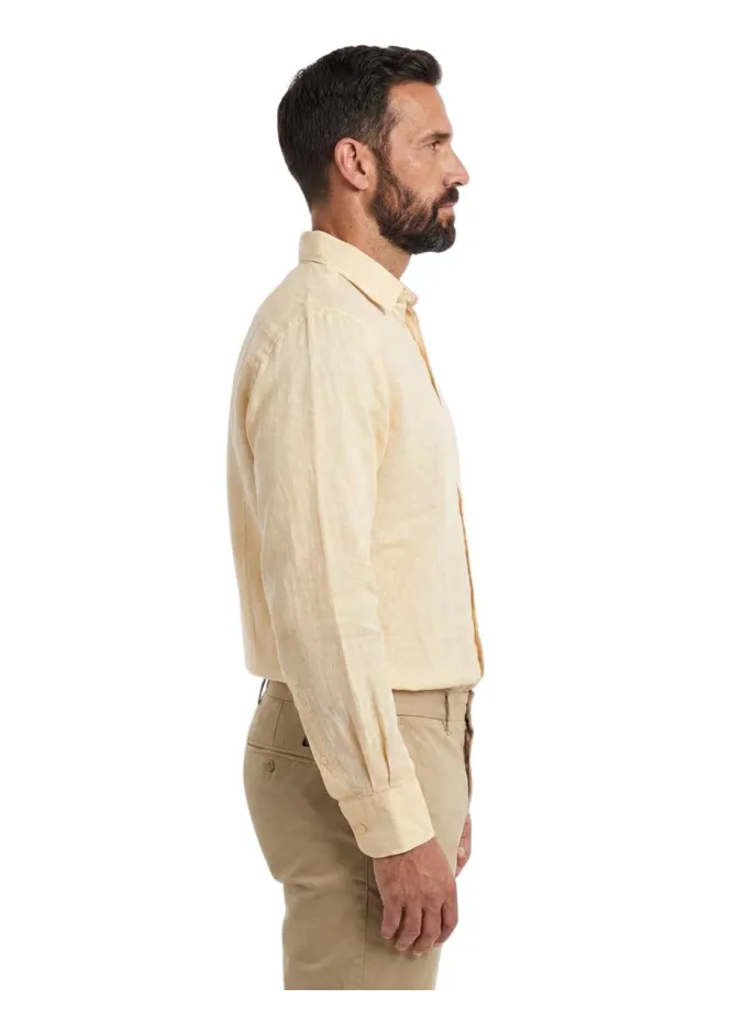 Camisa de Lino Amarilla