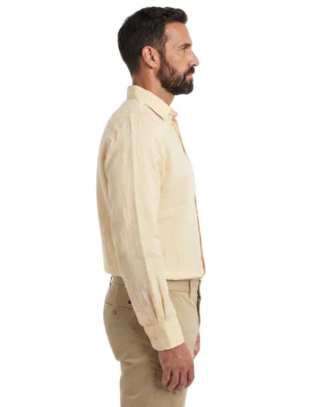 Camisa de Lino Amarilla