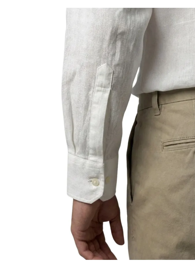 Camisa Linho Branca | John Tweed Tailored