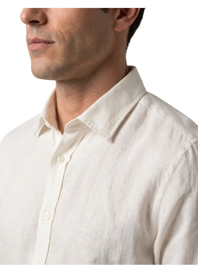 Camisa Linho Branca | John Tweed Tailored