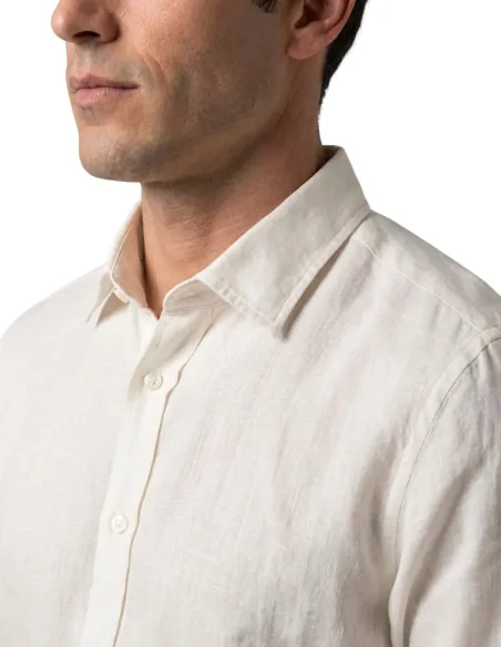 Camisa Linho Branca | John Tweed Tailored