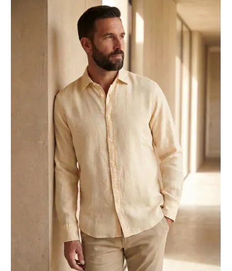 Camisa de Lino Amarilla