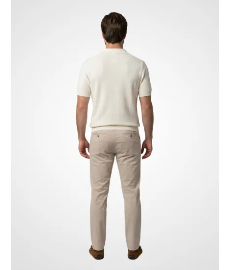 Ecru knit polo 2