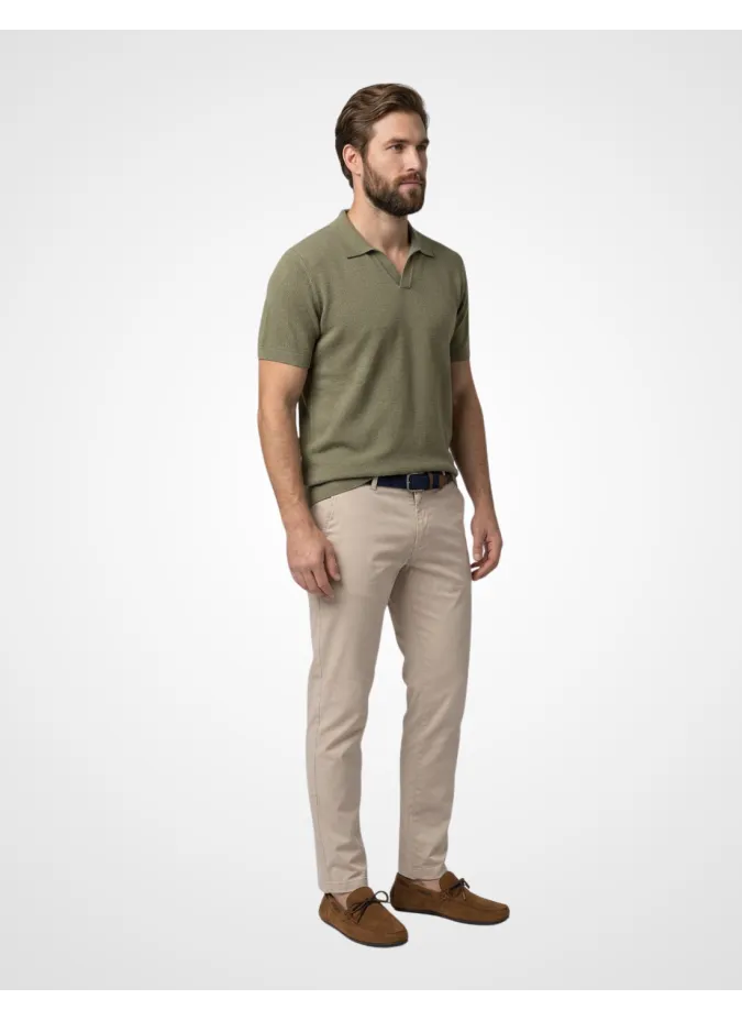 Polo de Malha Verde Seco