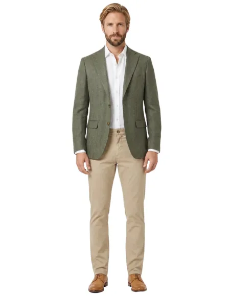 Blazer de Linho Bege | JOHN TWEED TAILORED