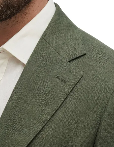 BEIGE LINEN BLAZER | JOHN TWEED TAILORED