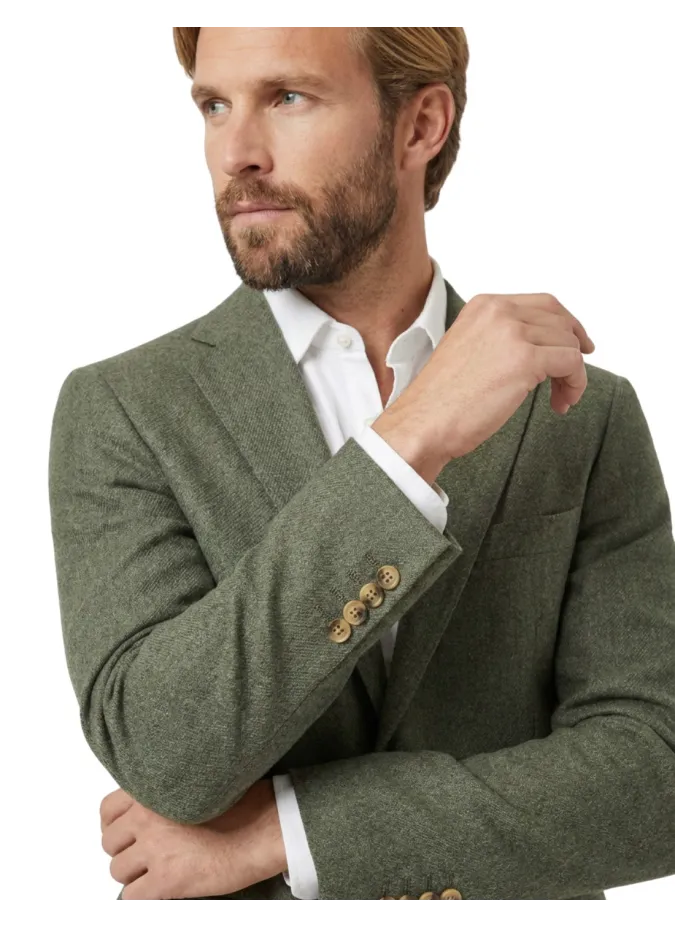 Americana Lino Verde | Americanas de Lino | JOHN TWEED