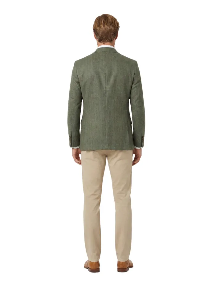 Americana Lino Verde | Americanas de Lino | JOHN TWEED