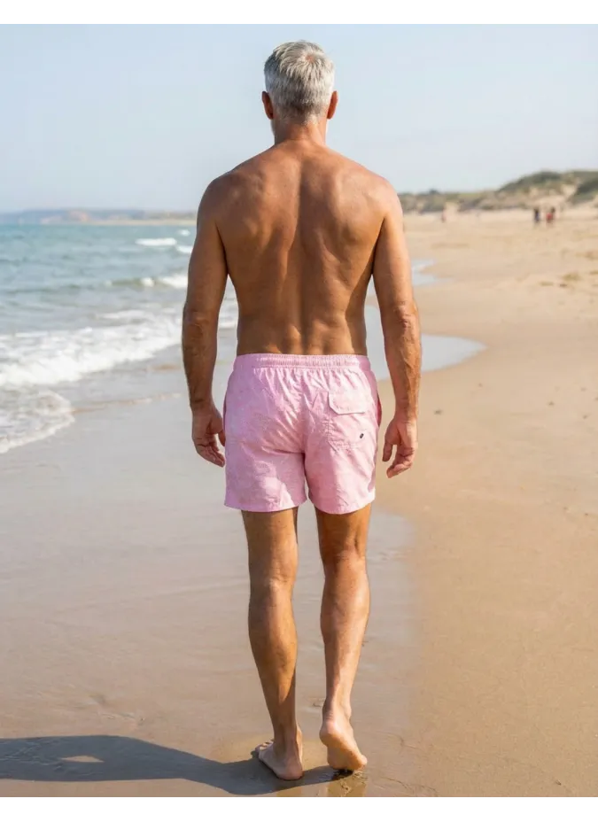 Pink swim shorts