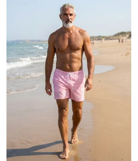 Pink swim shorts