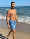 Light blue swim shorts