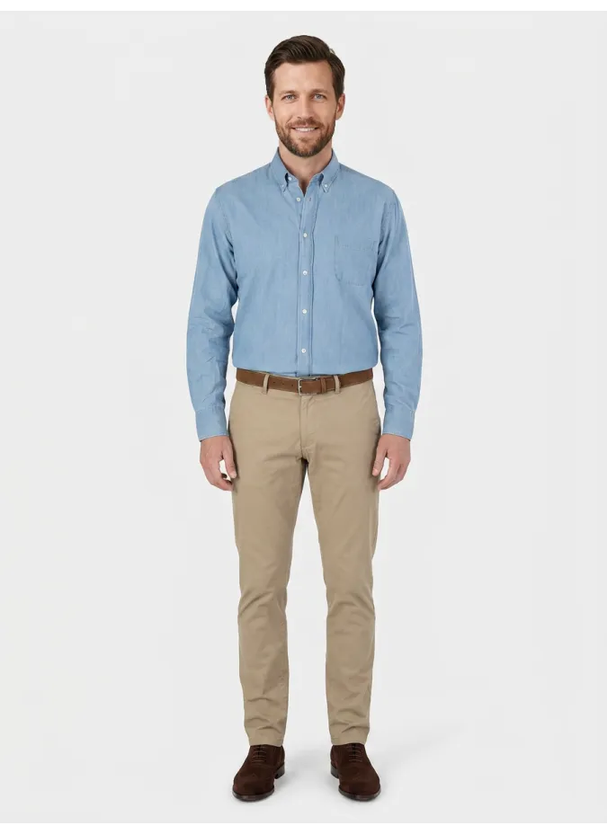 Pantalon Chino Beige | Pantalones Claros | JOHN TWEED