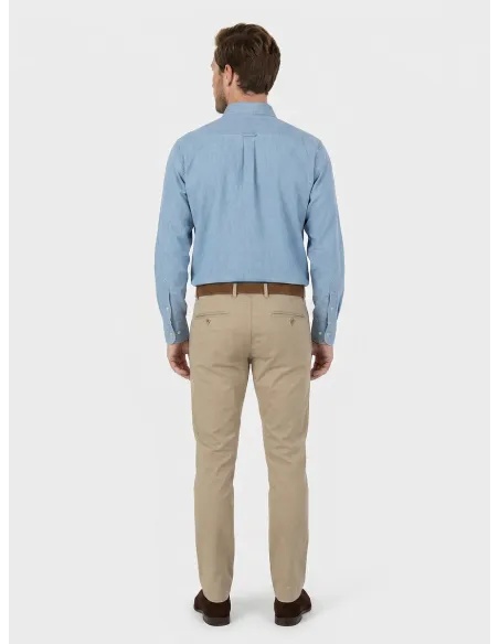 BEIGE COTTON PANTS | JOHN TWEED TAILORED