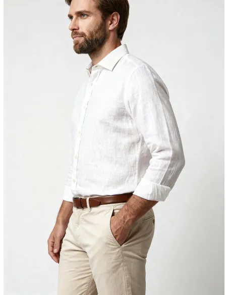 Pantalón chino color perla