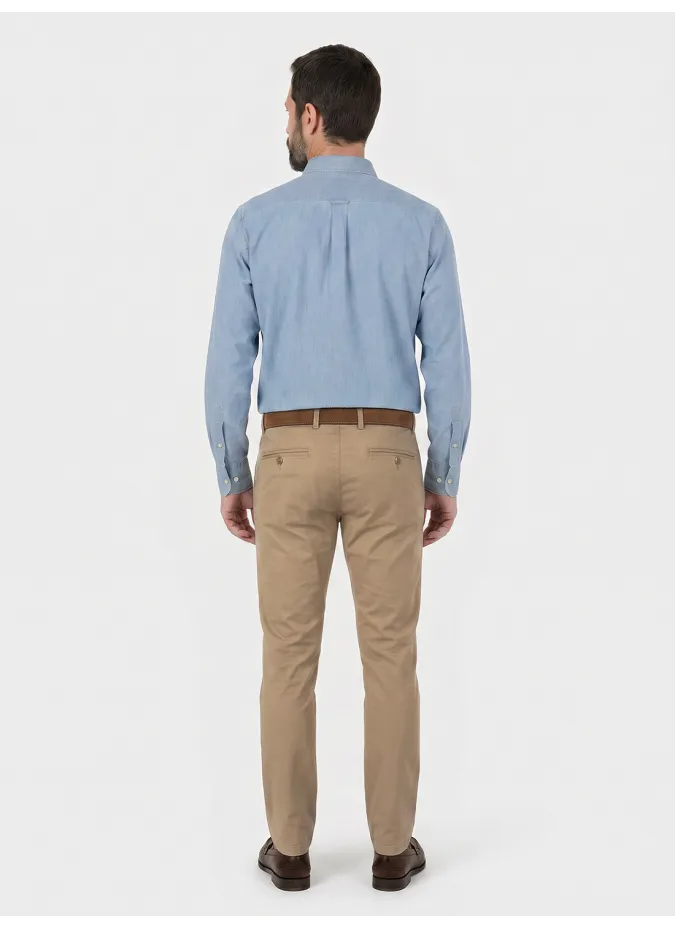 Pantalon Chino Camel | Pantalones Estilo Camel | JOHN TWEED
