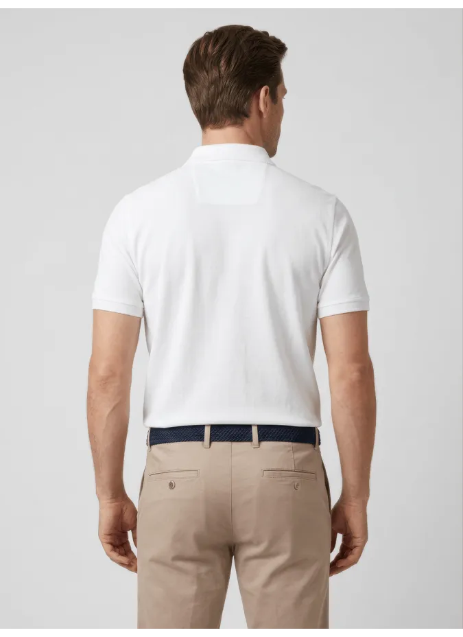 Polo Piqué Blanco| JOHN TWEED