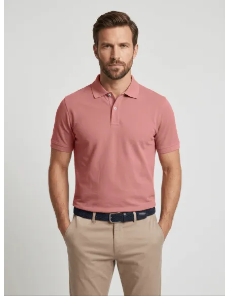 Polo Piqué Coral
