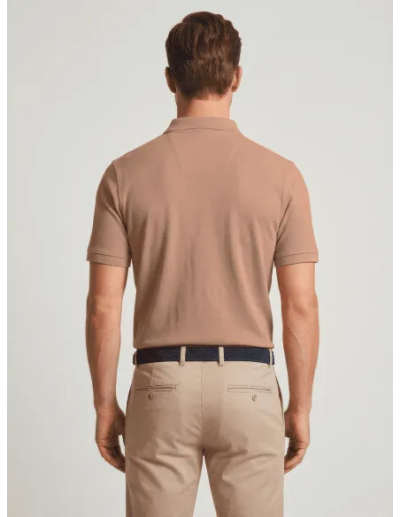 Polo Piqué Camel