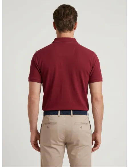 Red Piqué Polo Shirt