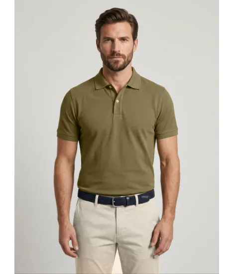 Dry Green Piqué Polo Shirt