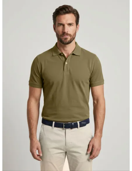 Dry Green Piqué Polo Shirt