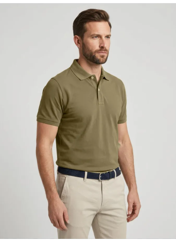 Dry Green Piqué Polo Shirt