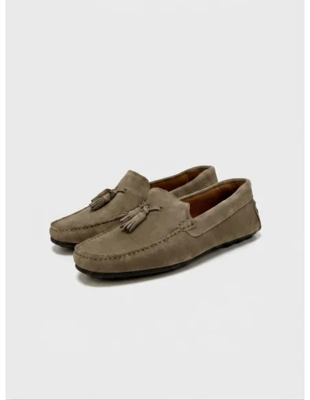 Driver de Gamuza Camel con Borla
