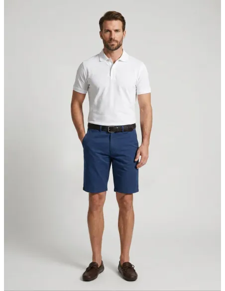 INDIGO BLUE SHORTS | JOHN TWEED TAILORED