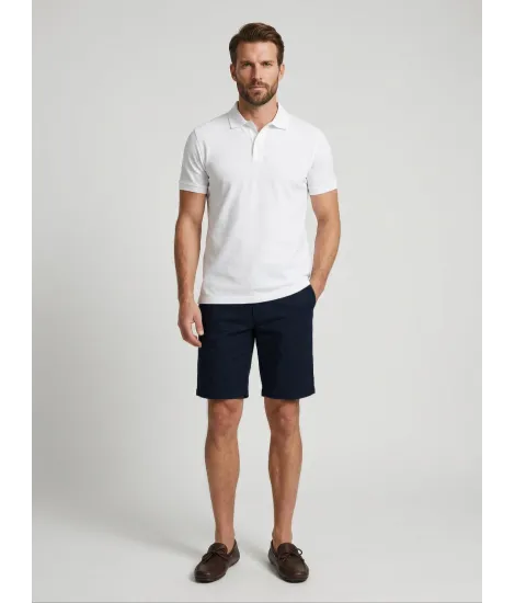 NAVY BLUE SHORTS | JOHN TWEED TAILORED