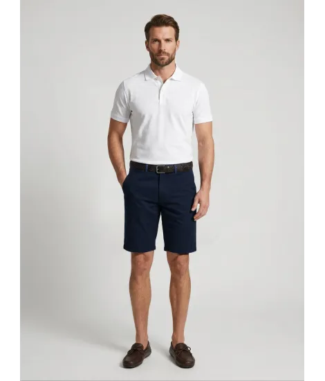 NAVY BLUE SHORTS | JOHN TWEED TAILORED 2
