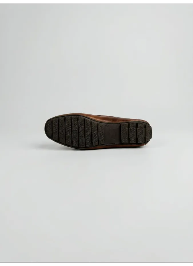 Brown Driver Flat Cap