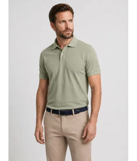 Dry Green Piqué Polo Shirt 2