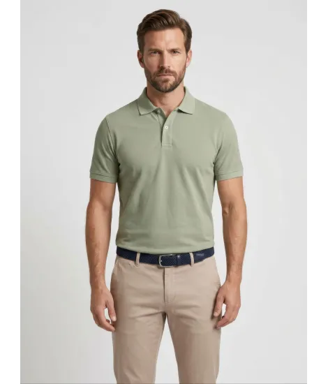 Dry Green Piqué Polo Shirt