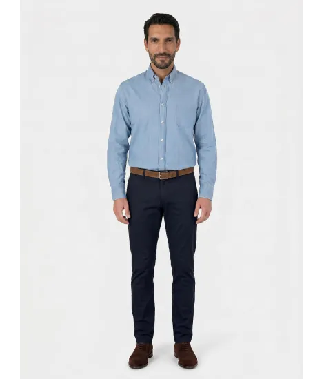 Pantalon Chino Azul Marino | Moda Hombre | JOHN TWEED
