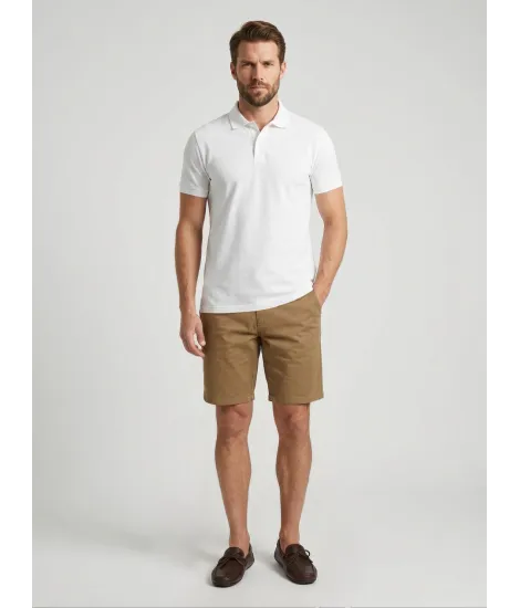 CAMEL SHORTS | JOHN TWEED TAILORED