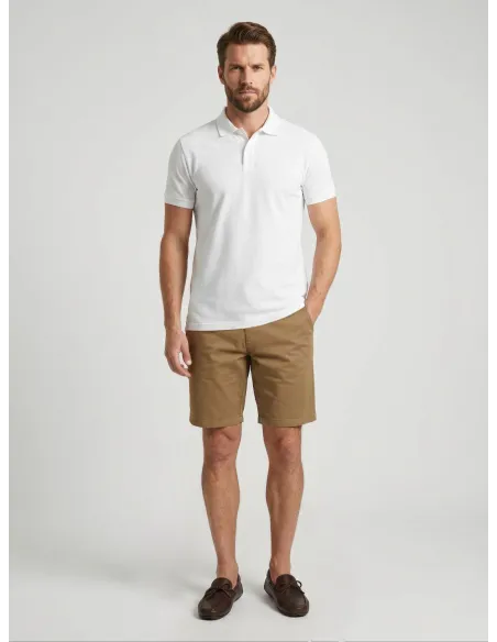 CAMEL SHORTS | JOHN TWEED TAILORED